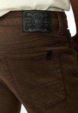Six Men's Straight Freedom Flex Pants, Chocolate Martini - BM22939