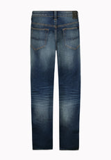 Six Men's Straight Freedom Flex Jeans, Dirty and Sanded - BM22946