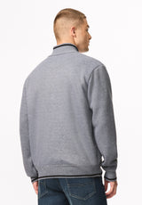 Wucio Men's Full-Zip Sweater Fleece, Heather Grey - BM24916