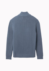 Wryan Men's Quarter-Zip Sweater, Vintage Indigo - BM24917