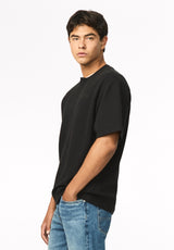 Kafael Men's Textured Short Sleeve Henley, Black - BM24940