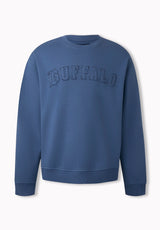 Felice Men's Vintage Wash Legends Fleece Crewneck, Vintage Indigo - BM24949