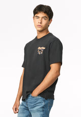 Tordan Men's Buffalo Neon Print Graphic Tee, Black - BM24967