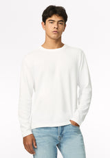Kitchell Men's Ribbed Long Sleeve Top, White - BM24973