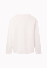 Kambo Men's Ribbed Long Sleeve Henley, White - BM24974