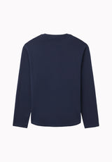 Kambo Men's Ribbed Long Sleeve Henley, Naval Academy - BM24974