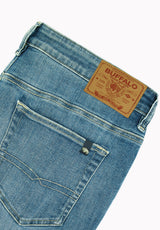 Six Men's Straight Jeans, Easy Blue - BM26229