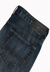 Matt Men's Loose Fit Jeans, Sanded and Veined - BM26294