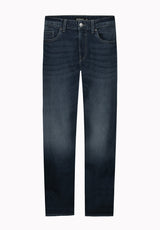 Driven Men's Relaxed Straight Jeans, Dark Medium Wash - BPMD00868D