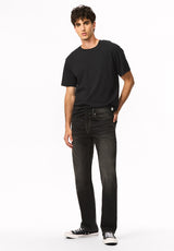 Driven Men's Relaxed Straight Jeans, Dark Grey - BPMD22089D