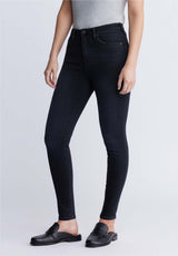 Skylar Women's High Rise Skinny Jeans, Faded Black - BL15664
