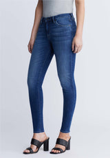 Alexa Women's Mid Rise Skinny Jeans, Mid Wash - BL15669