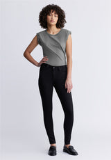 Alexa Women's Mid Rise Skinny Jeans, Forever Black - BL15672