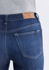 Carrie Women's Mid Rise Slim Jeans, Reckless Blue - BL15674