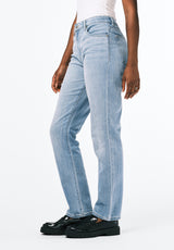 High Rise Straight Jayden Women's Jeans, Light & Soft Blue - BL15837
