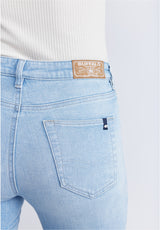 Mid Rise Bootcut Queen Women's Jeans, Vintage and Veined - BL15872