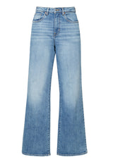 High Rise Wide Leg Addie Women's Jeans, Light Blue - BL15901