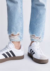 Buffalo David Bitton Relaxed Boyfriend Madison Women's Jeans in Distressed Vintage - BL15924 Color INDIGO