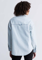 Buffalo David Bitton Sydney Women's Shirt Jacket in Vintage blue - BL15947 Color INDIGO