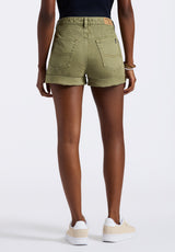 High Rise Relaxed Goldie Women's Shorts, Aloe Green - BL15963