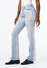 Mid Rise Bootcut Queen Women's Jeans, Vintage Blue - BL16045