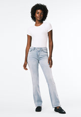 Mid Rise Bootcut Queen Women's Jeans, Vintage Blue - BL16045