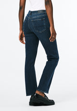 High Rise Straight Jayden Women's Jeans, Indigo Contrast - BL16062