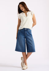 Buffalo David Bitton Jackie Women's Jorts Color INDIGO