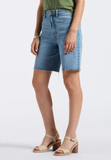 Buffalo David Bitton High Rise Women's Bermuda Bambi Color INDIGO