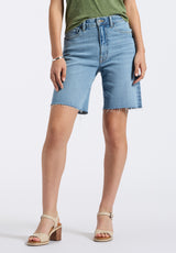 Buffalo David Bitton High Rise Women's Bermuda Bambi Color INDIGO