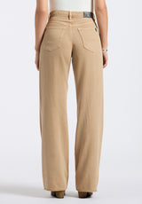 Buffalo David Bitton High Rise Wide Leg Addie Women's Pants Color ALMONDINE