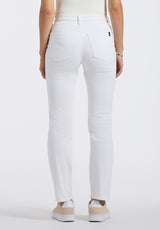 Buffalo David Bitton High Rise Straight Jayden Women's Pants Color PURE WHITE