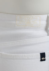 Buffalo David Bitton High Rise Straight Jayden Women's Pants Color PURE WHITE