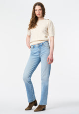 Mid Rise Straight Mary Women's Jeans color INDIGO