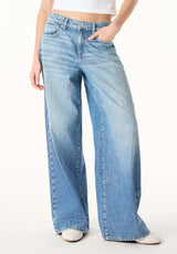 Buffalo Women Jeans Navy Denim Denim Pants Rigid