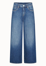 Buffalo Women Jeans Navy Denim Denim Pants Rigid