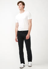 Straight Six Men's Twill Pants in Authentic Black - BM16083