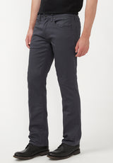 Straight Six Men's Twill Pants in Charcoal Gray - BM16083