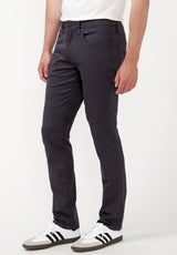 Slim Ash Men's Twill Pants in Charcoal Gray - BM22017