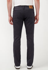 Slim Ash Men's Twill Pants in Charcoal Gray - BM22017