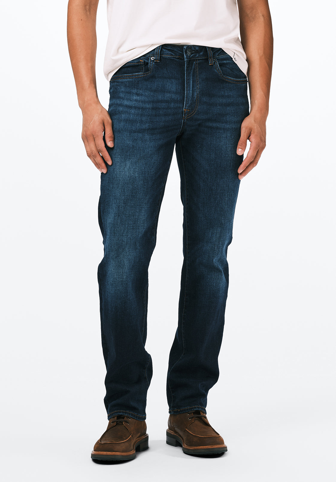 bluemanページ Straight Six Men's Jeans, Contrasted Indigo - BM26028