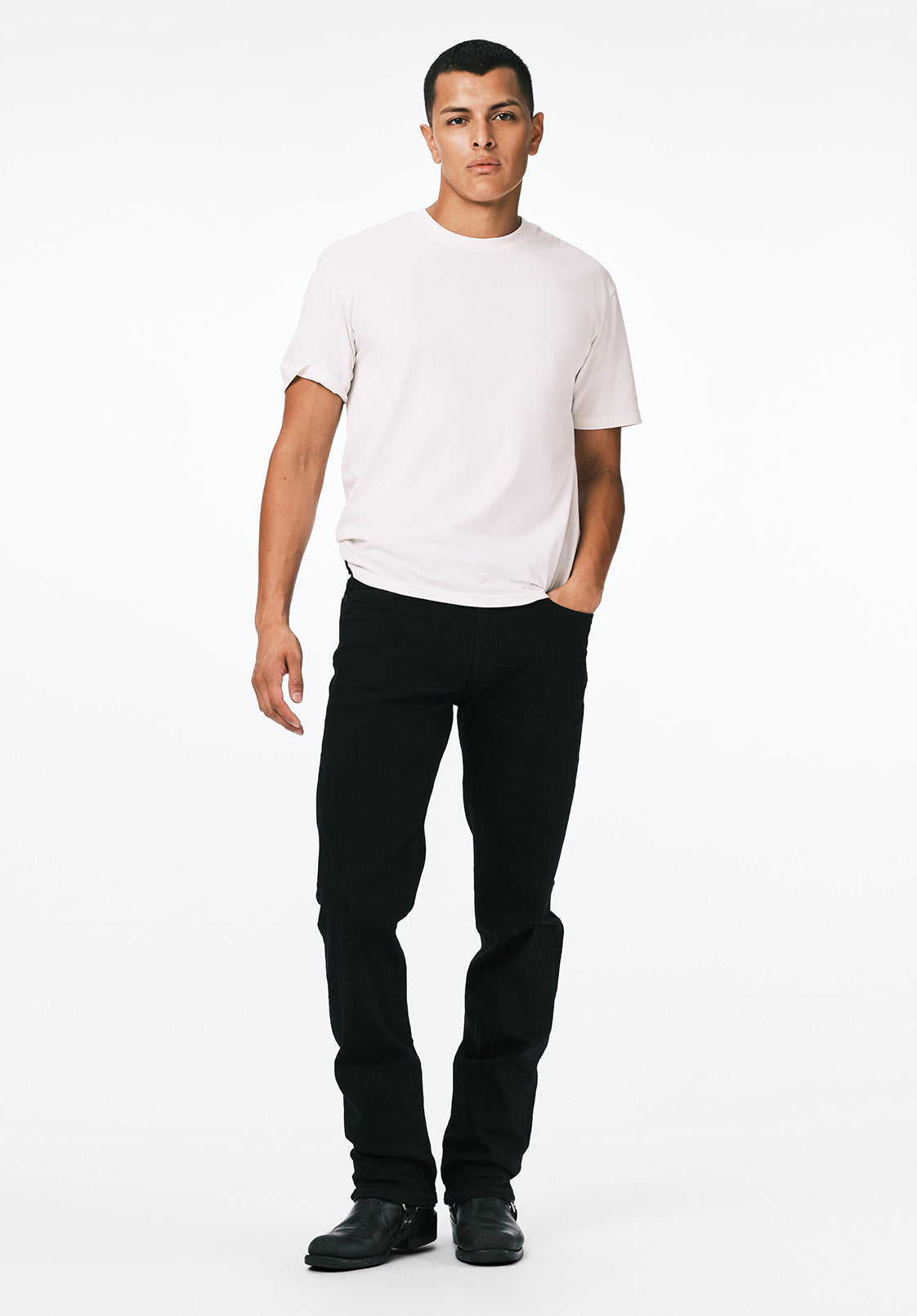 Six Men's Straight Jeans, Crinkled and Dark – Buffalo Jeans