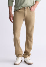 Straight Six Men's Freedom Flex Pants, Dark Beige - BM22939