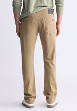 Straight Six Men's Freedom Flex Pants, Dark Beige - BM22939