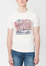 Wonder Palms Toliber Men's T-Shirt in White - BM23679