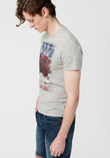 Tuca Americana Men's Flag T-Shirt in Grey - BM23763