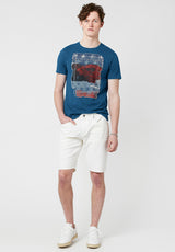 Tuca Americana Men's Flag T-Shirt in Blue - BM23763