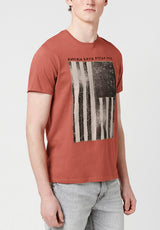 Tarot Greyscale Americana Men's T-Shirt Terracotta - BM23765