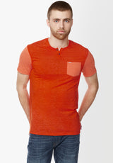 Kaddy Men’s Short-Sleeve Top in Orange - BM23991