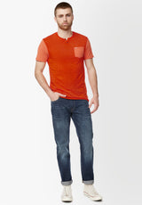 Kaddy Men’s Short-Sleeve Top in Orange - BM23991